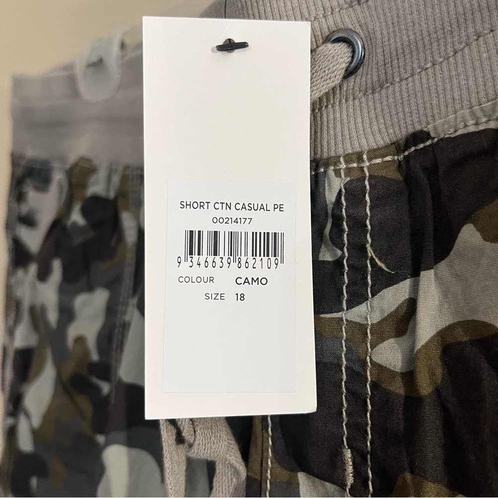 Evans Size 18 Camo Drawstring Bermuda Shorts - Picture 10 of 10